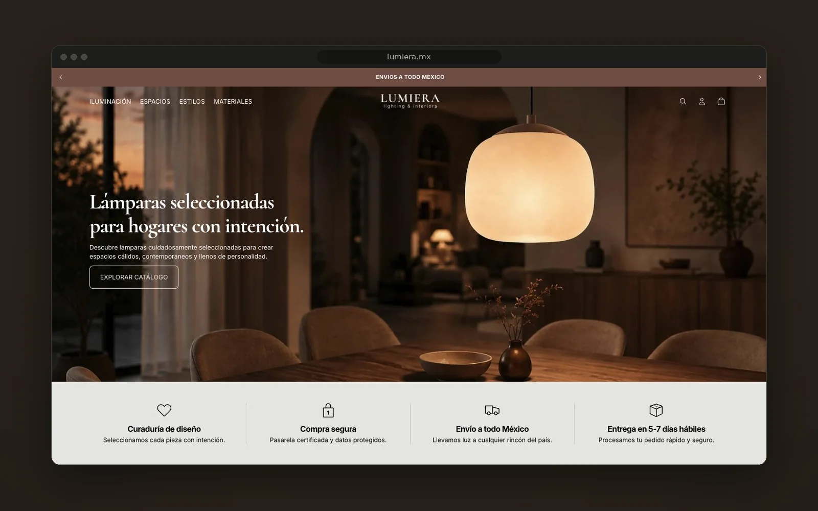 Página de inicio de Lumiera
